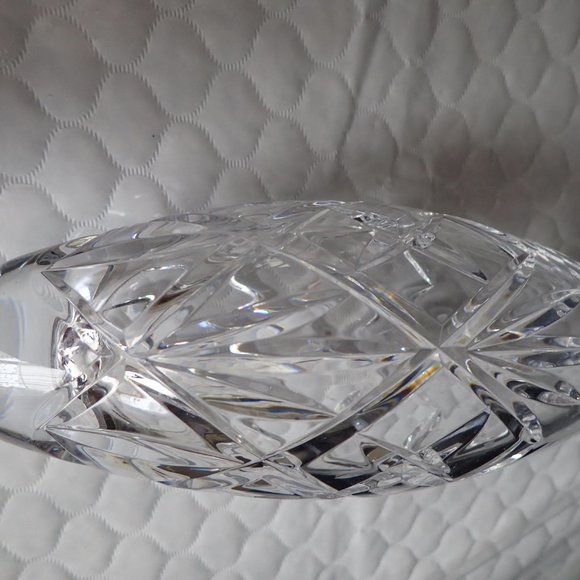 American Brilliant Cut Glass 6" Dimple Rim Vase - Picture 5 of 5